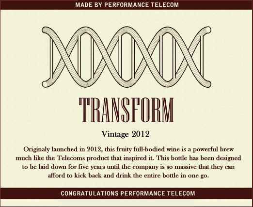 Performance Telecom (Wine Label)